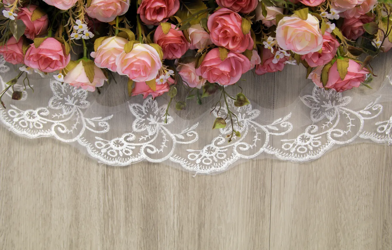 Фото обои цветы, розы, wood, pink, flowers, roses