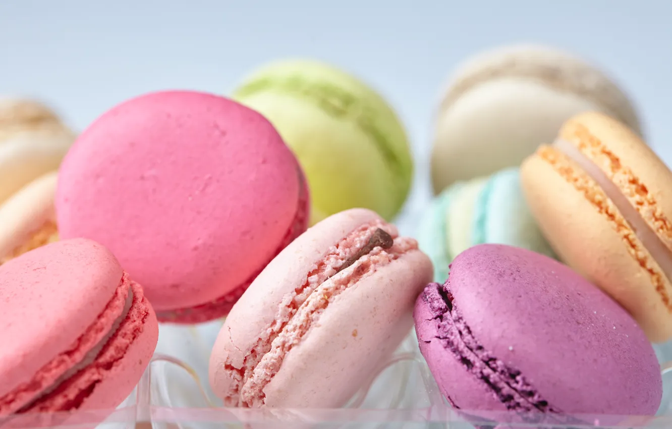 Фото обои colorful, десерт, сладкое, sweet, dessert, cookies, macaron, almond