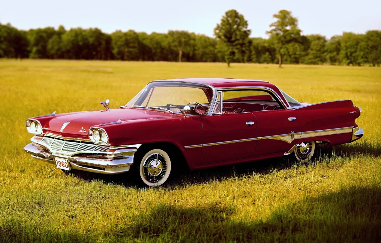Фото обои поле, Додж, 1960, Dodge, передок, Дарт, Sedan, Phoenix