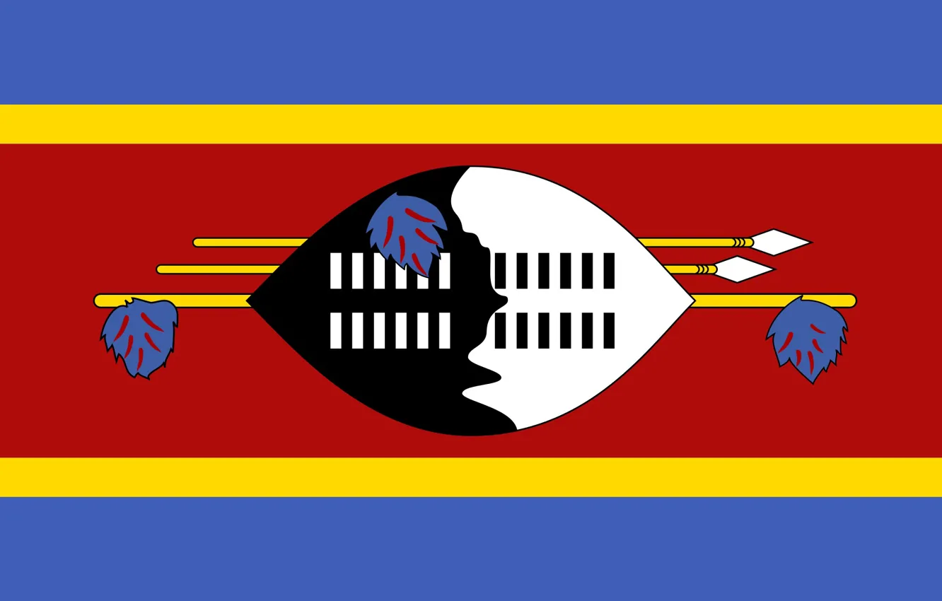 Фото обои colors, design, flag, Swaziland