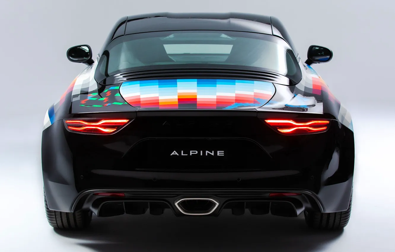 Фото обои экстерьер, 2021, Alpine A110, Alpine A110 x Felipe Pantone, Felipe Pantone