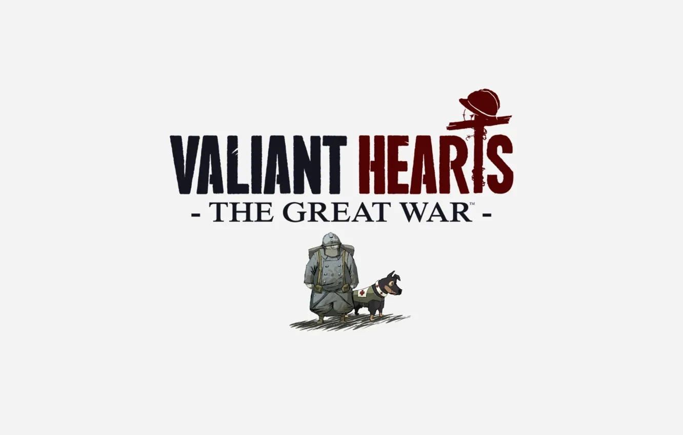 Фото обои Минимализм, Игры, Собаки, Разное, Valiant Hearts: The Great War