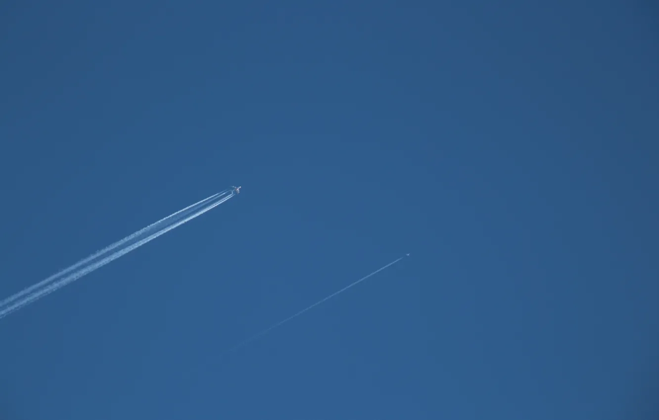 Фото обои небо, минимализм, самолёты