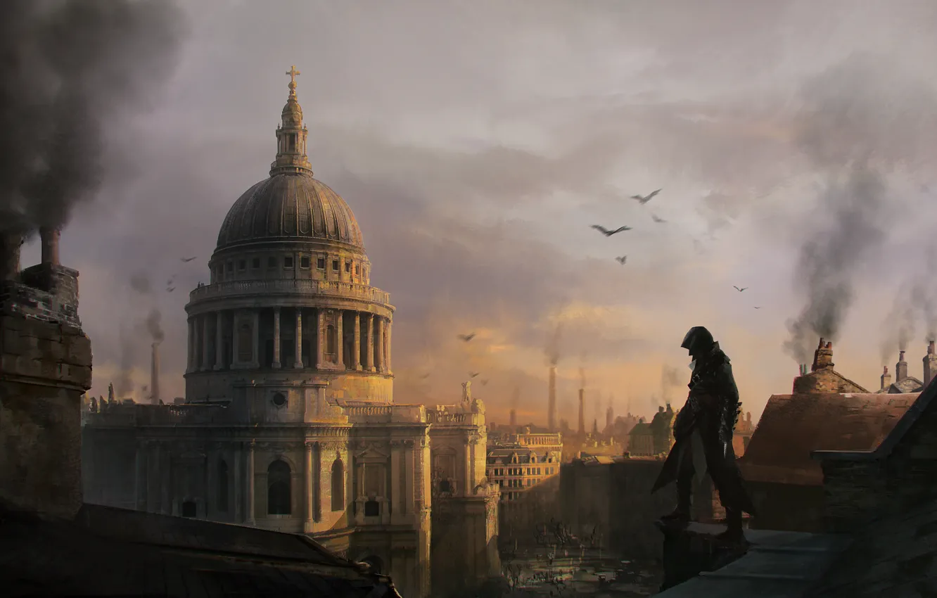 Фото обои здание, лондон, арт, Assassin's Creed: Syndicate, Jacob Frye