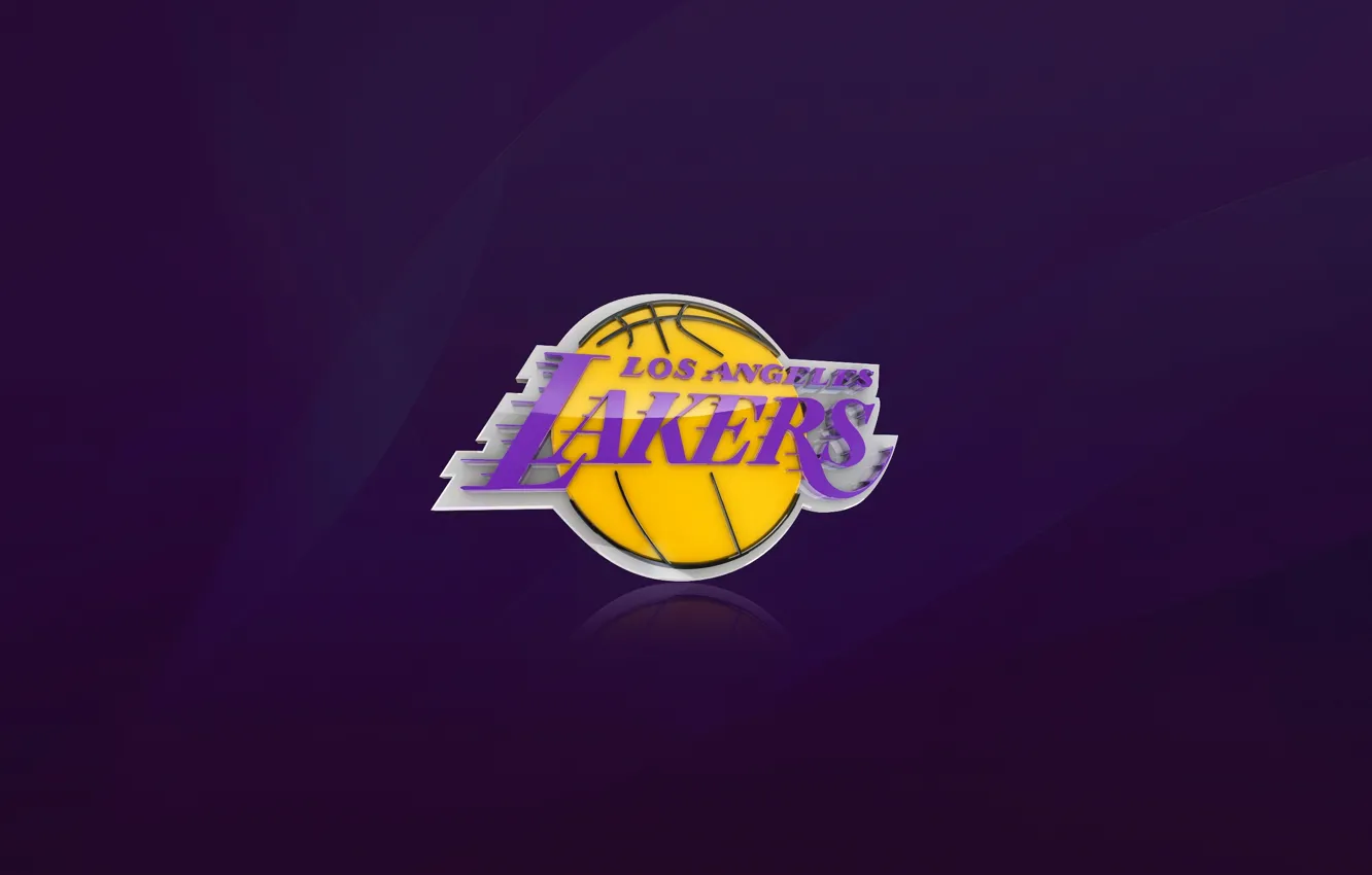 Фото обои Баскетбол, Фон, Логотип, Фиолетовый, NBA, Лос Анджелес, Los Angeles Lakers