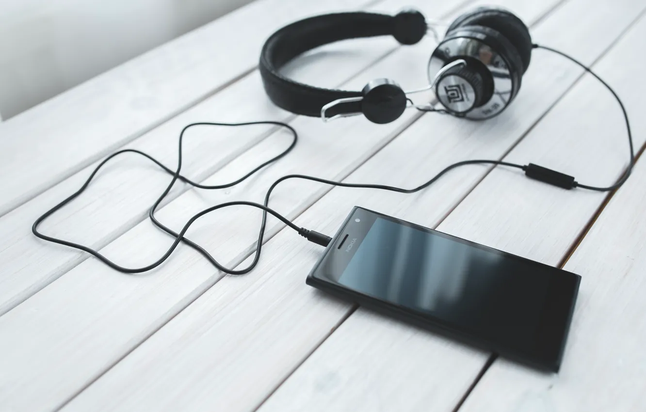 Фото обои music, headphones, glasses, font, smartphone, mobile, technology, cell phone