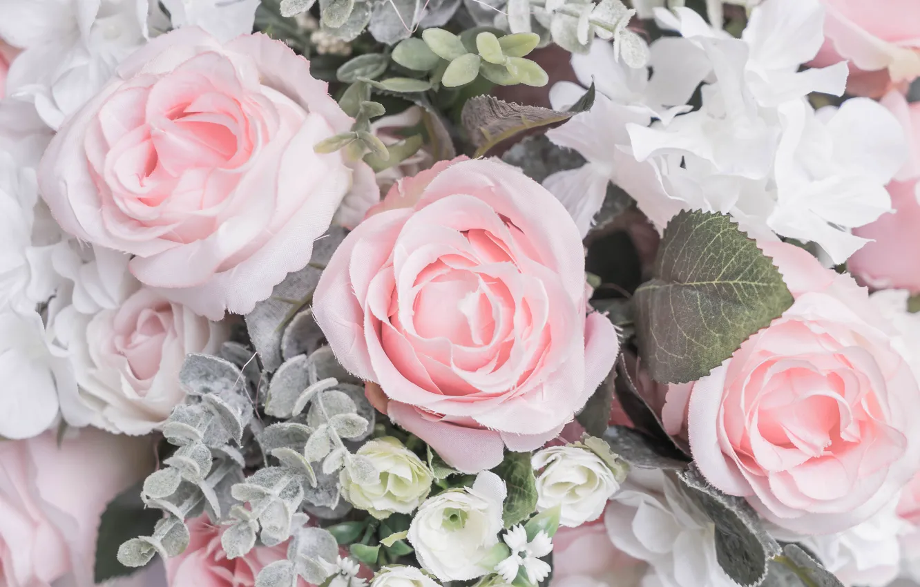 Фото обои цветы, розы, пастельные цвета, пастельный, пастельные тона, бледные цвета
