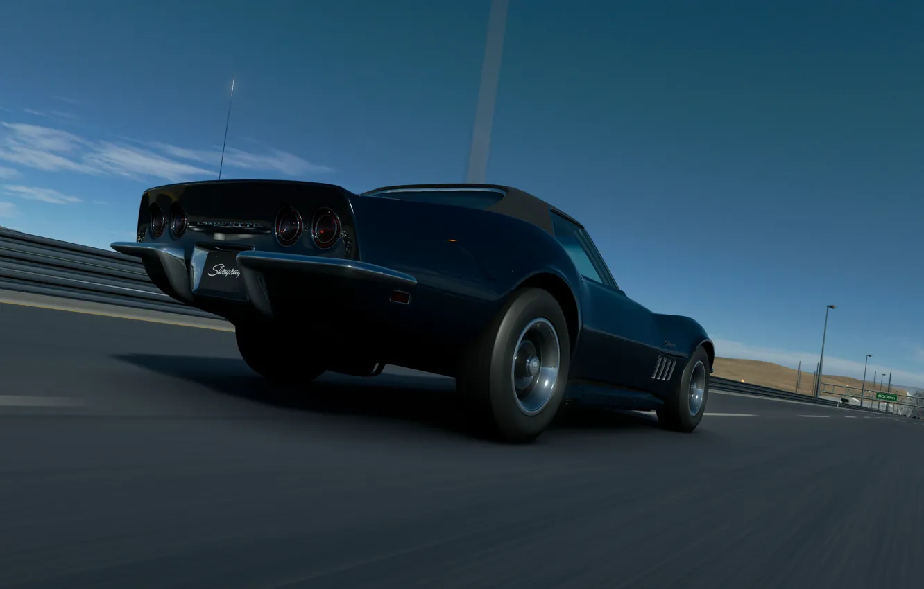 Фото обои Corvette, Chevrolet, Gran Turismo Sport, Chevrolet Corvette c3