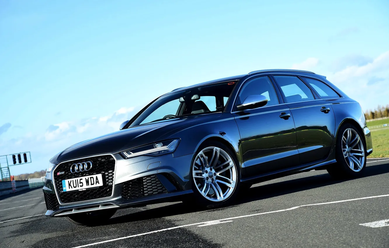Фото обои Audi, ауди, UK-spec, Avant, 2014, RS 6, авант