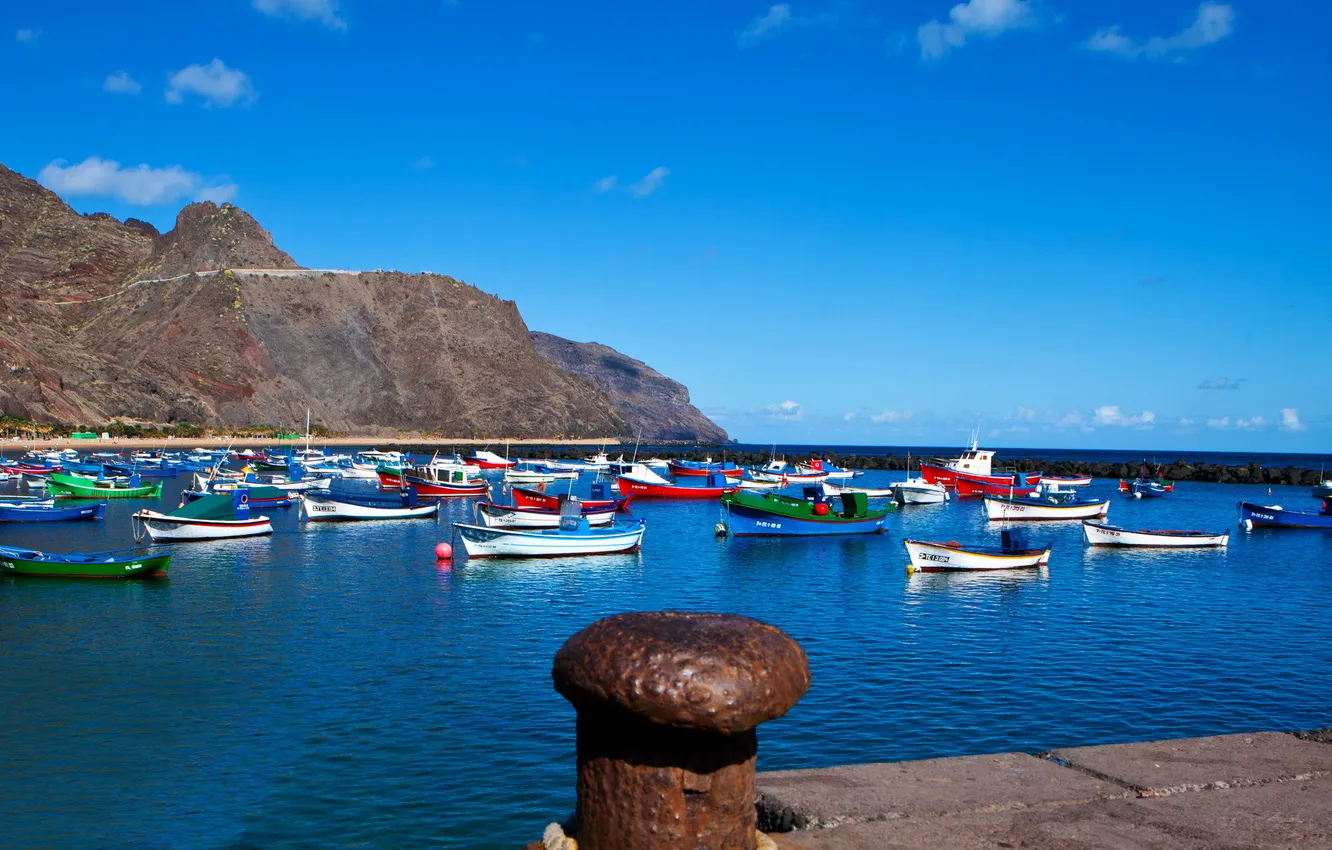 Фото обои фото, лодки, Испания, Санта-Крус-де-Тенерифе, канарские острова