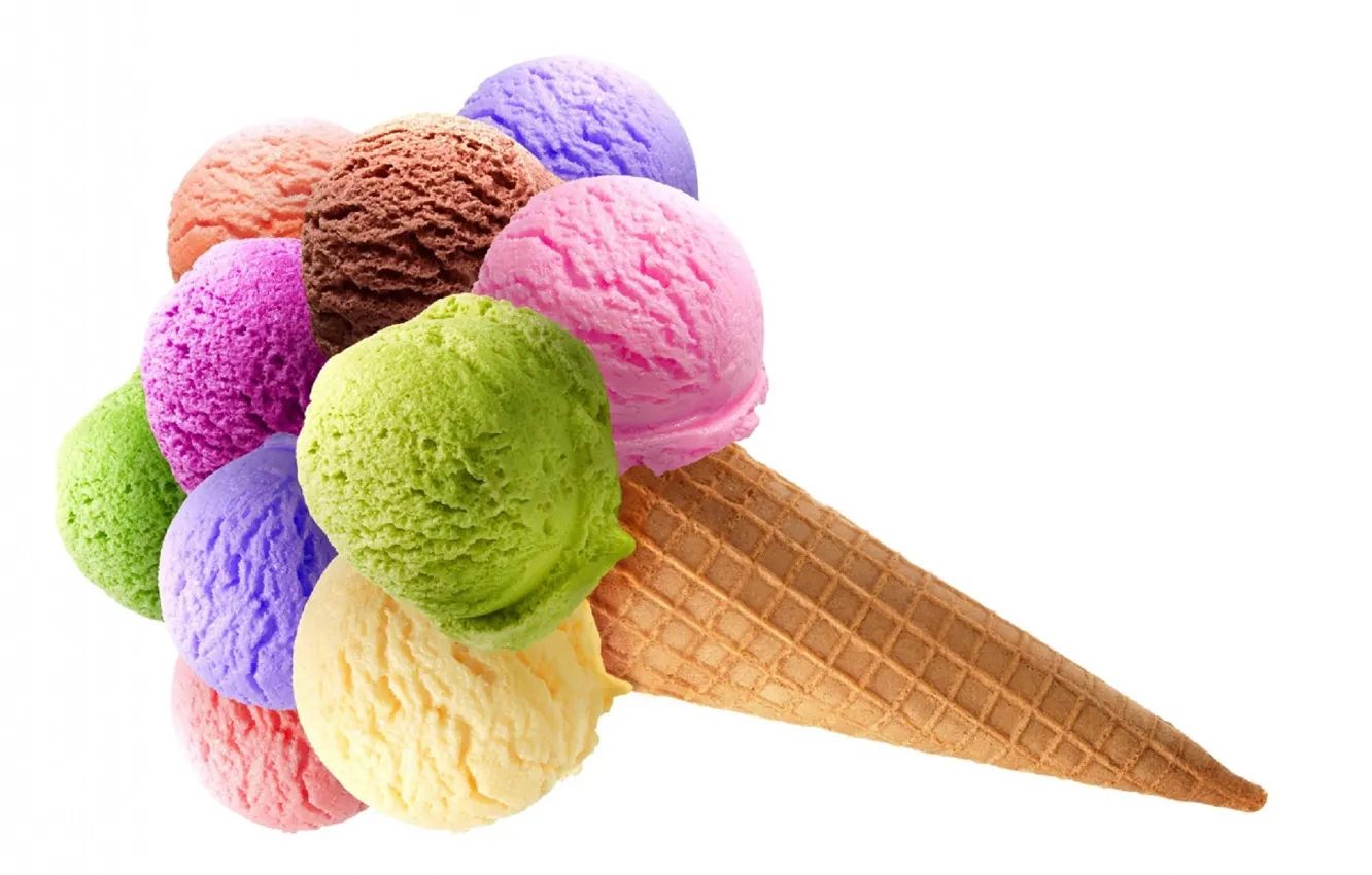 Фото обои еда, мороженое, белый фон, трубочка, рожок, десерт, сладкое, вафля