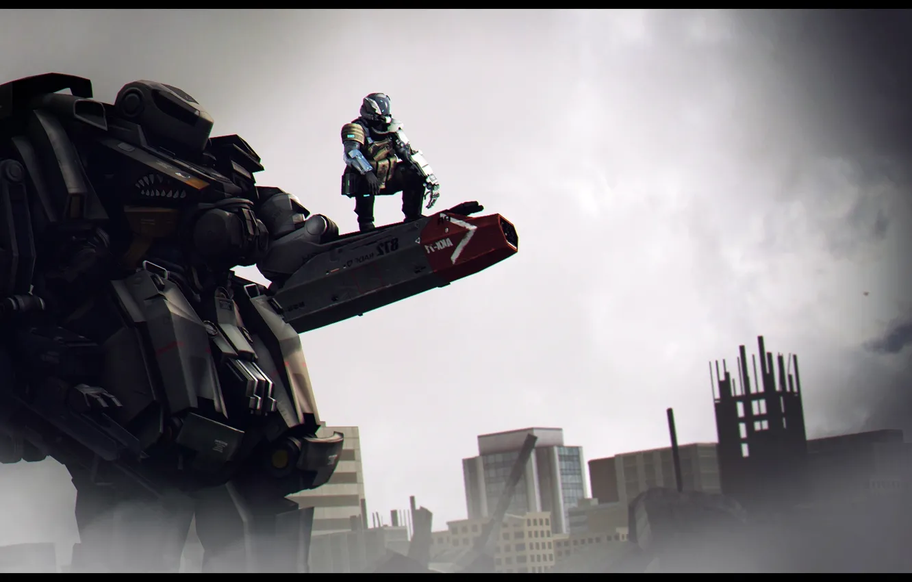 Фото обои оружие, робот, солдат, wallpaper, game, Blacklight: Retribution, hardsuit