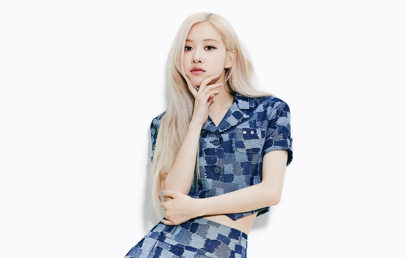 Фото обои rose, 1920x1080, обои для рабочего стола, Kpop, 16:9, Blackpink, Корейская певица, роза́нна пак
