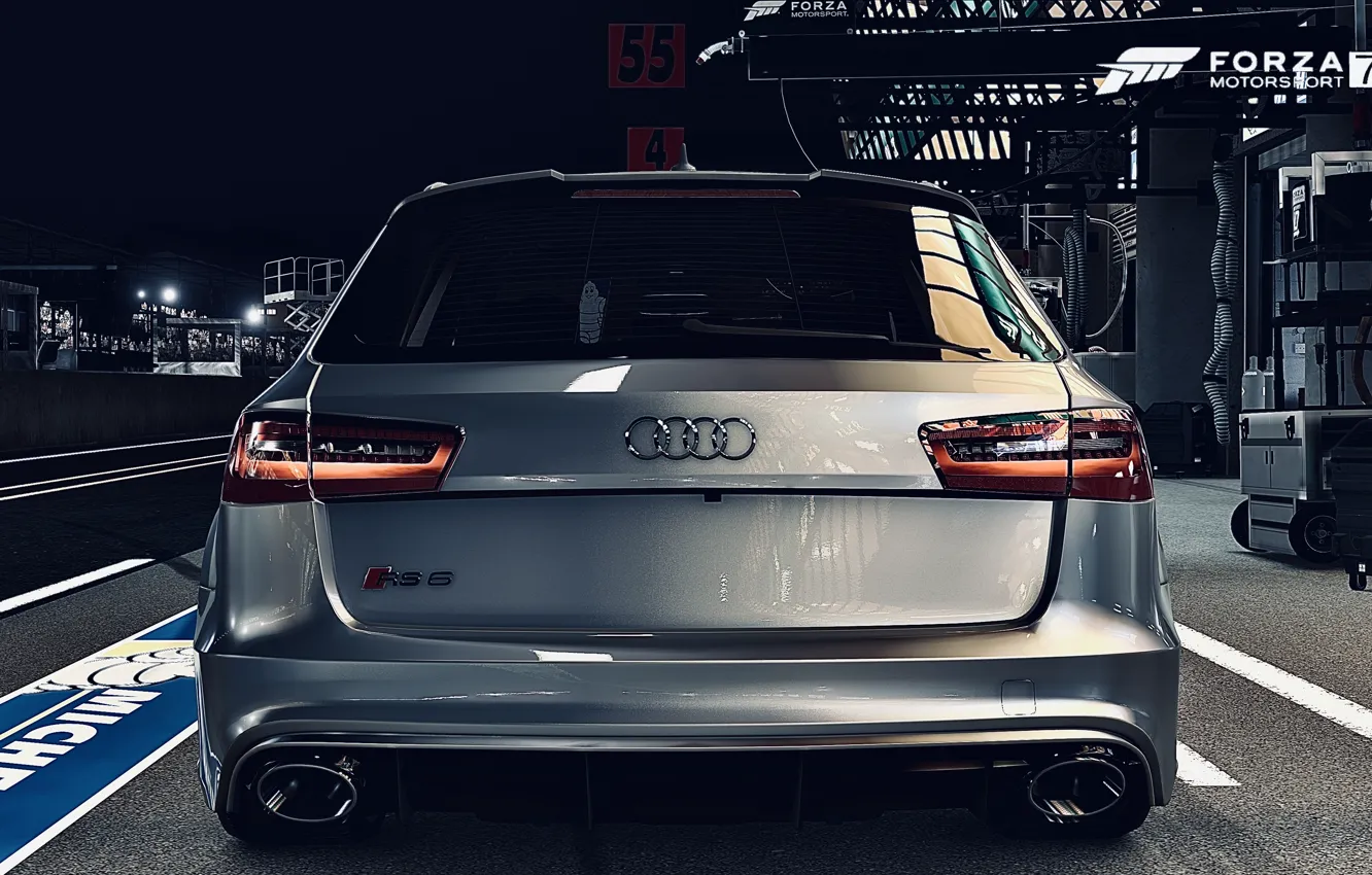 Фото обои Audi, HDR, Quattro, Game, RS6, Audi RS6, Variant, FM7