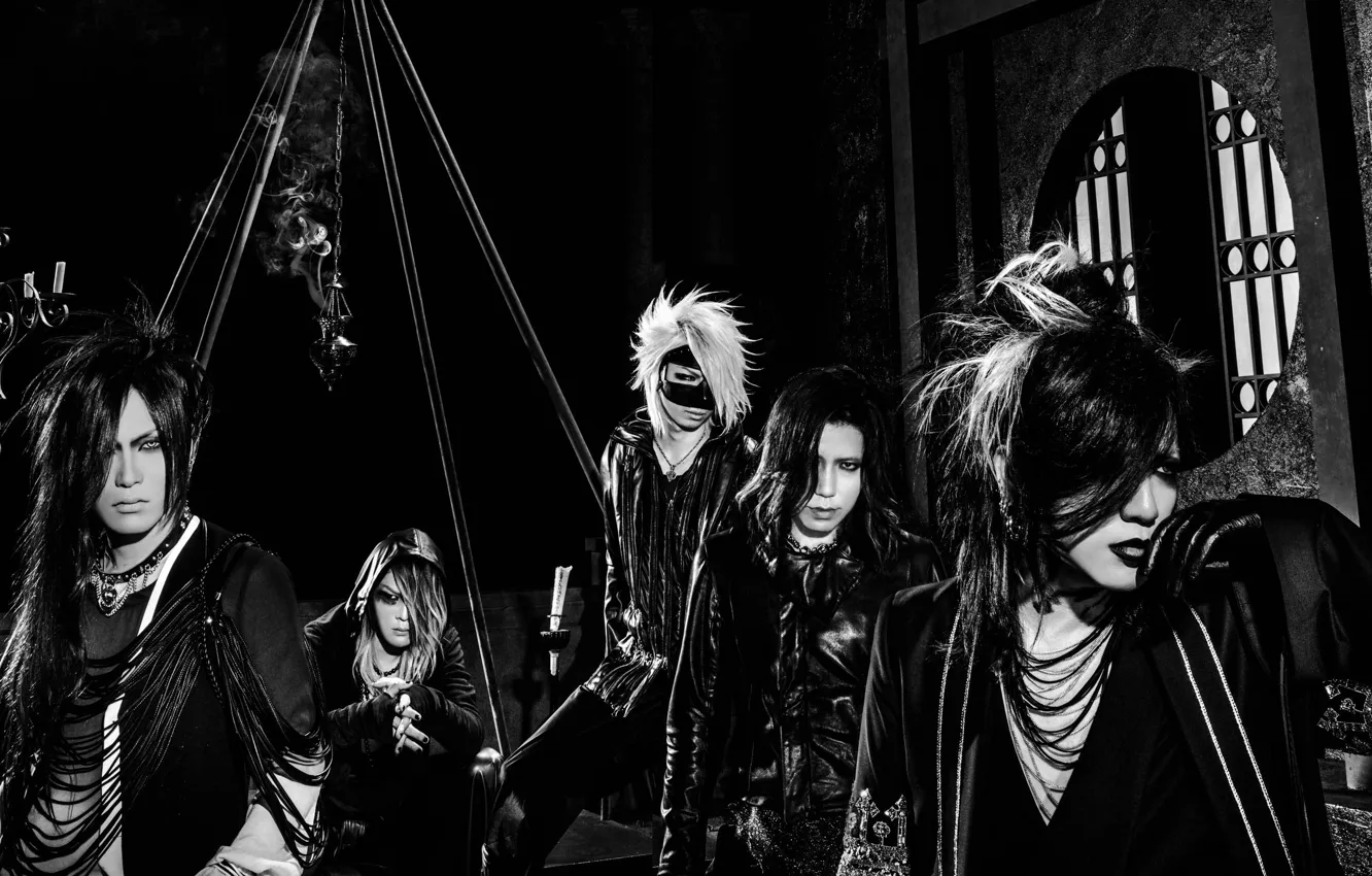 Фото обои Japan, boys, Kai, Aoi, j-rock, Uruha, Visual kei, Reita