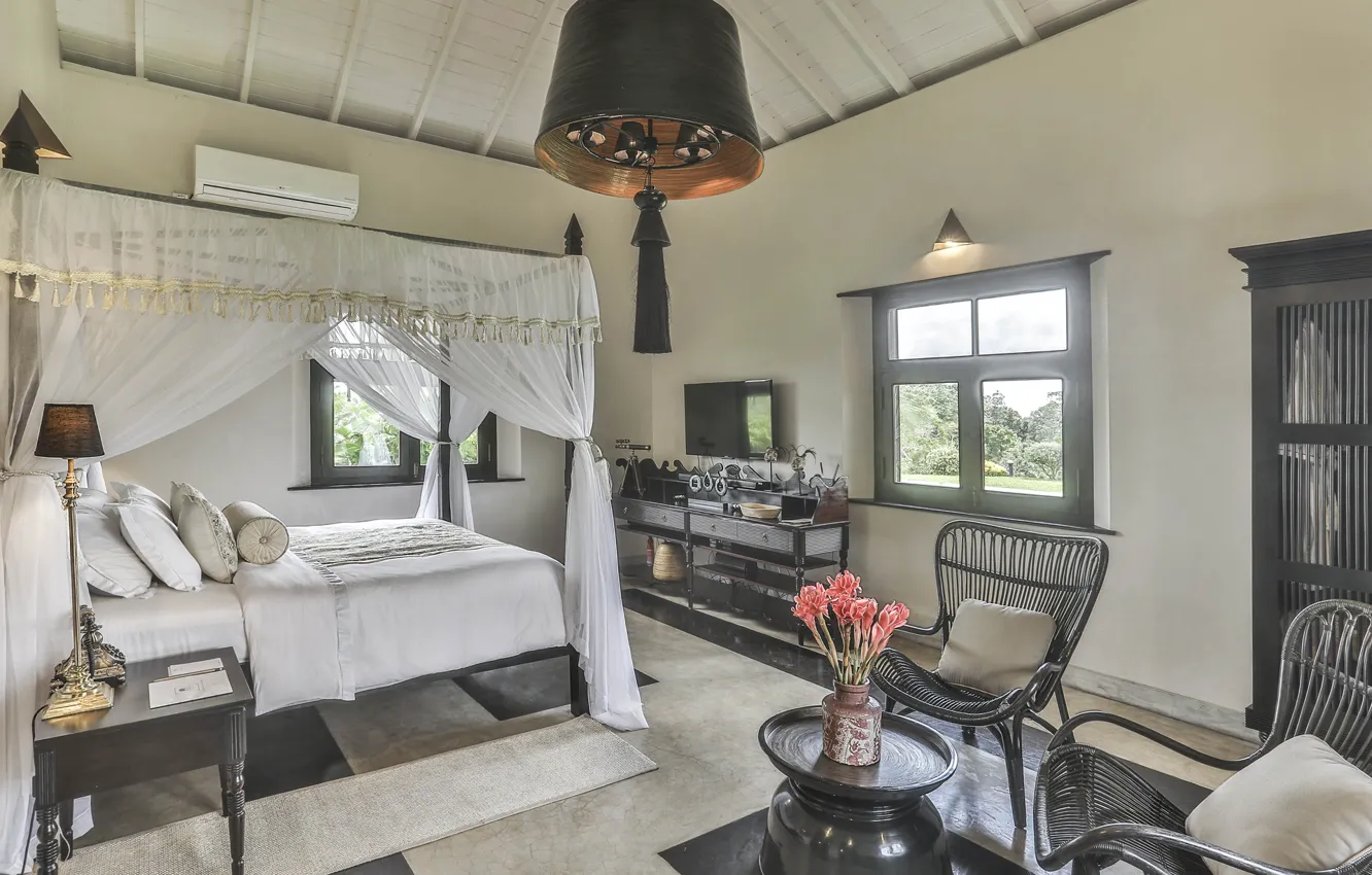 Фото обои комната, интерьер, спальня, Sri Lanka, Villa Mayurana