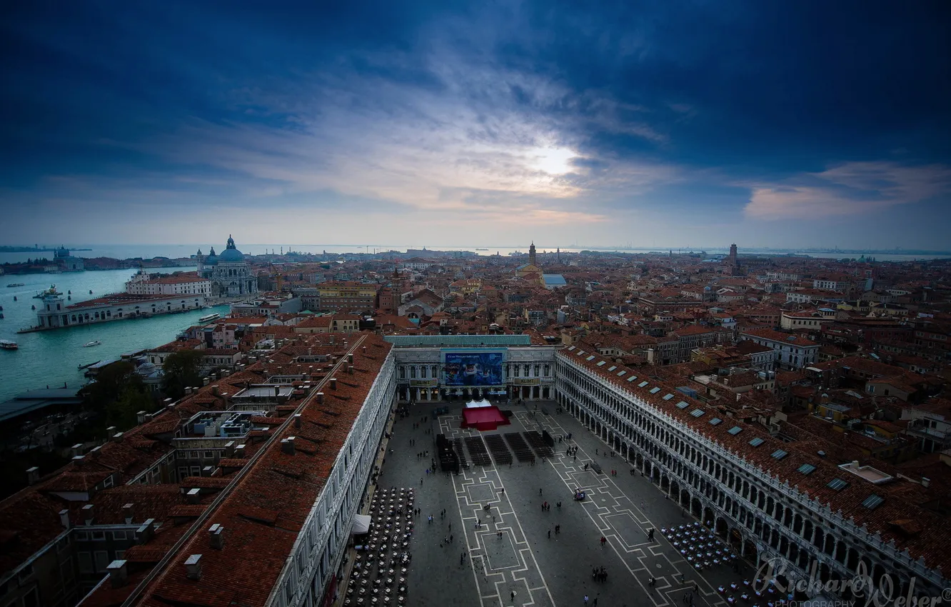 Фото обои пейзаж, город, venezia