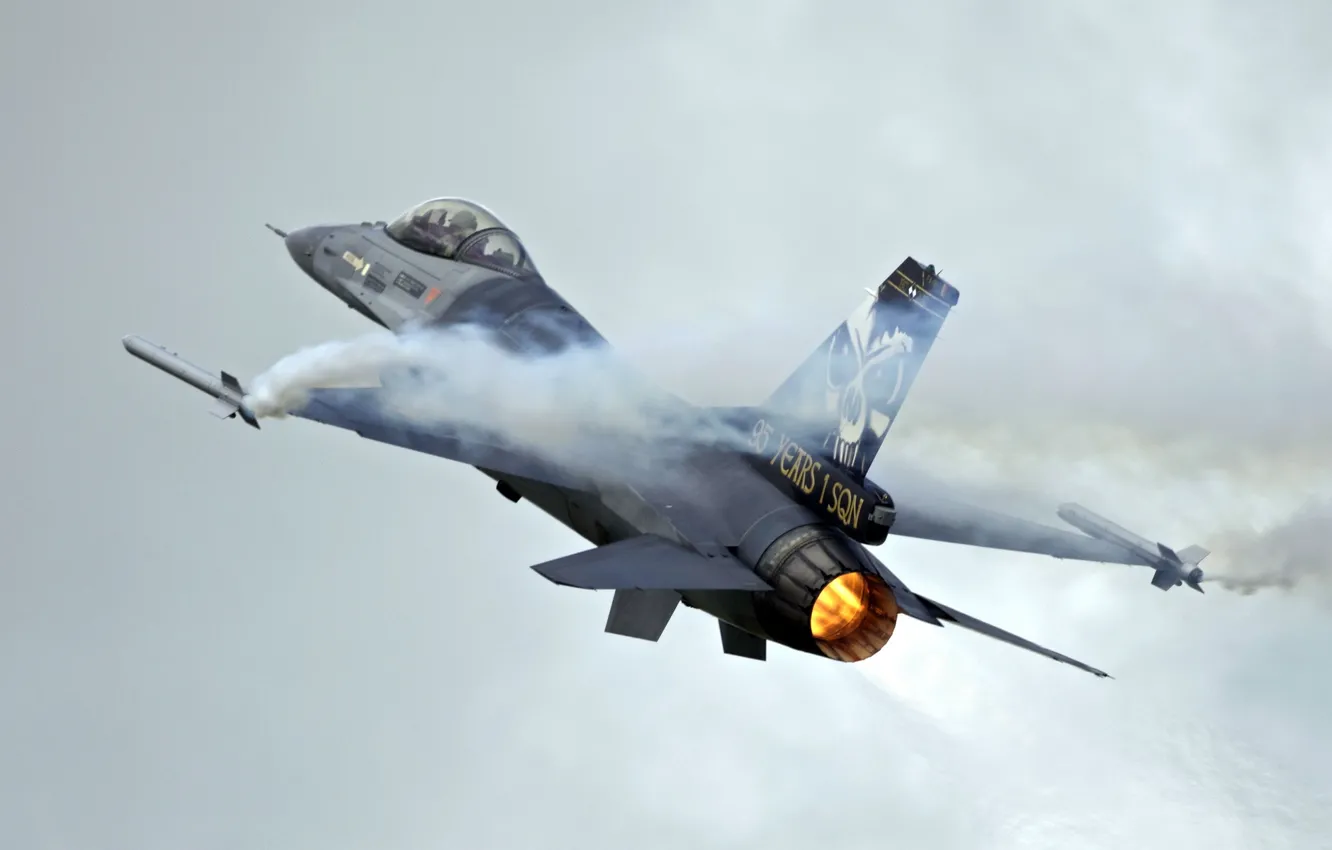 Фото обои оружие, самолёт, Belgian F-16