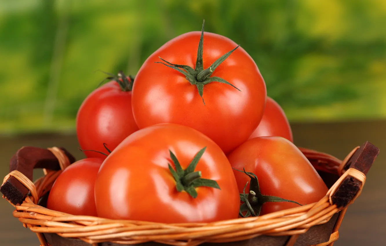 Фото обои еда, красные, томат, помидоры