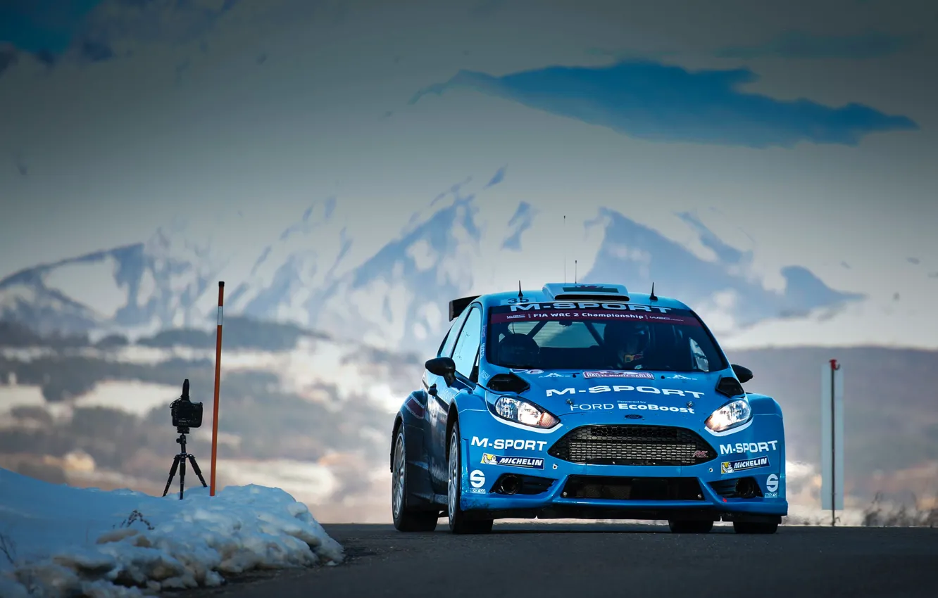 Фото обои Ford, WRC, Rally, Ралли, Fiesta, Monte Carlo, 2016, Elfyn Evans