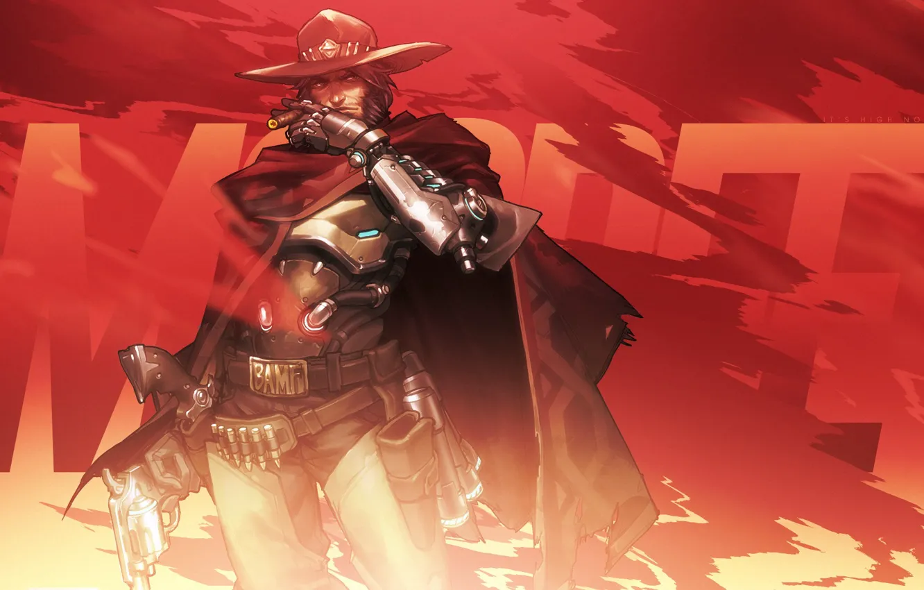 Фото обои Blizzard, Wallpaper, Game, Overwatch, McCree