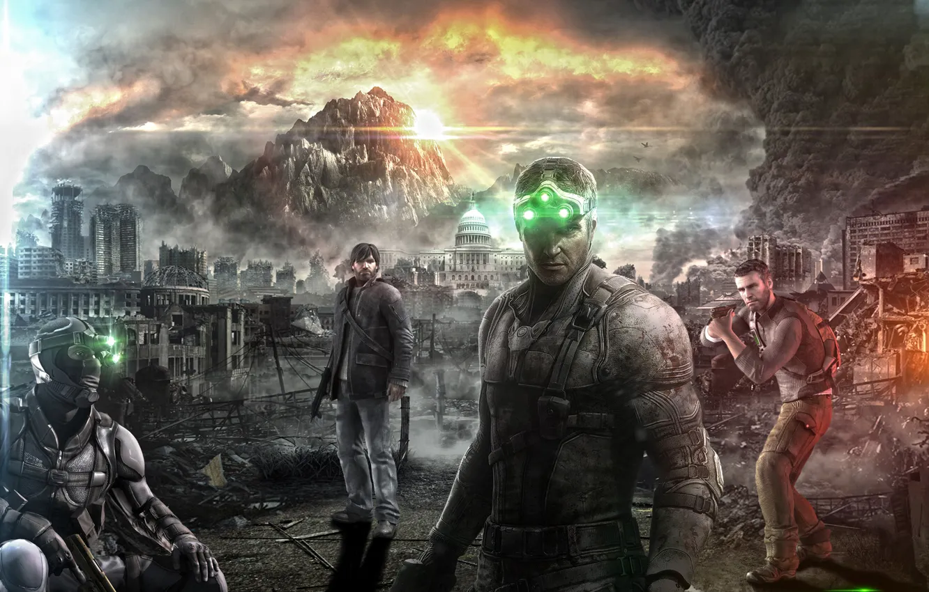 Фото обои Splinter Cell, Black List, Сем Фишер