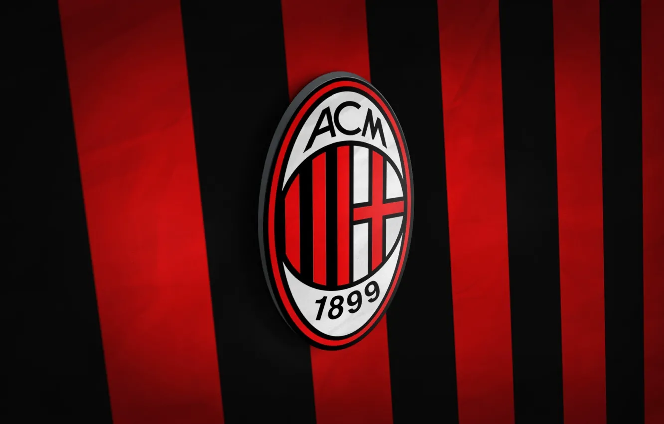 Фото обои wallpaper, sport, Italy, football, Serie A, AC Milan, 3D logo