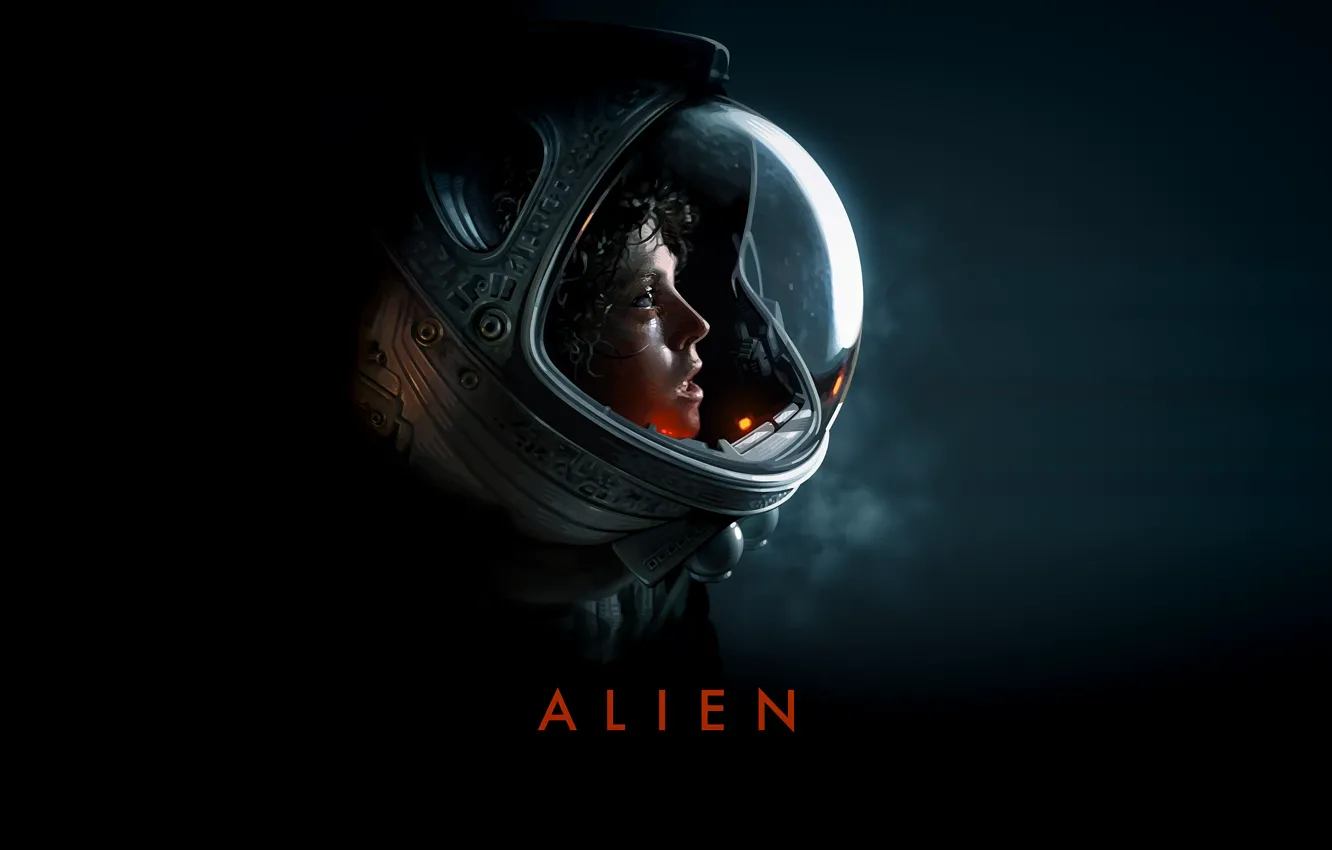 Фото обои фон, триллер, Alien, научно-фантастический, культовый, Эллен Рипли, «Чужой», Sigourney Weaver