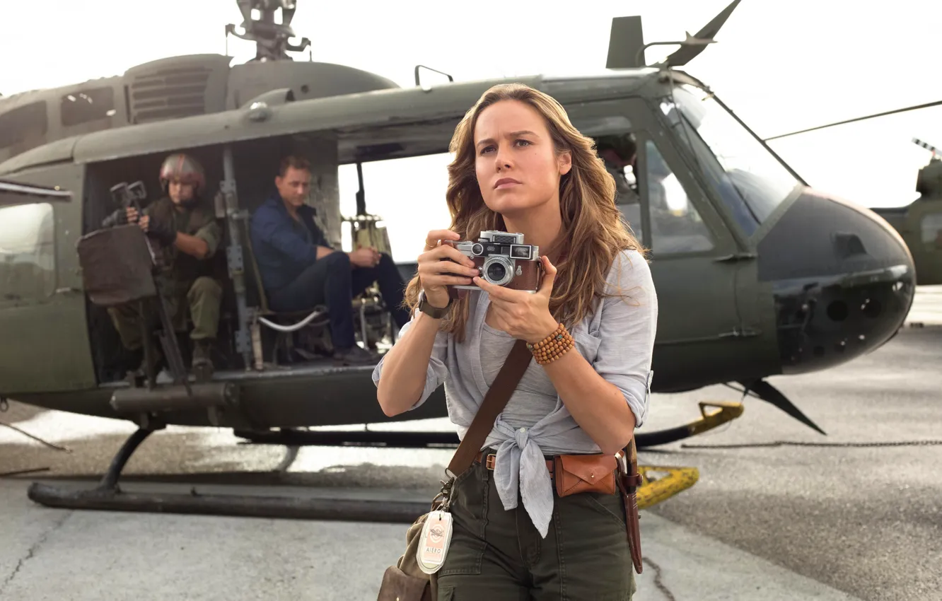 Фото обои Brie Larson, Бри Ларсон, Kong: Skull Island, Конг: Остров черепа