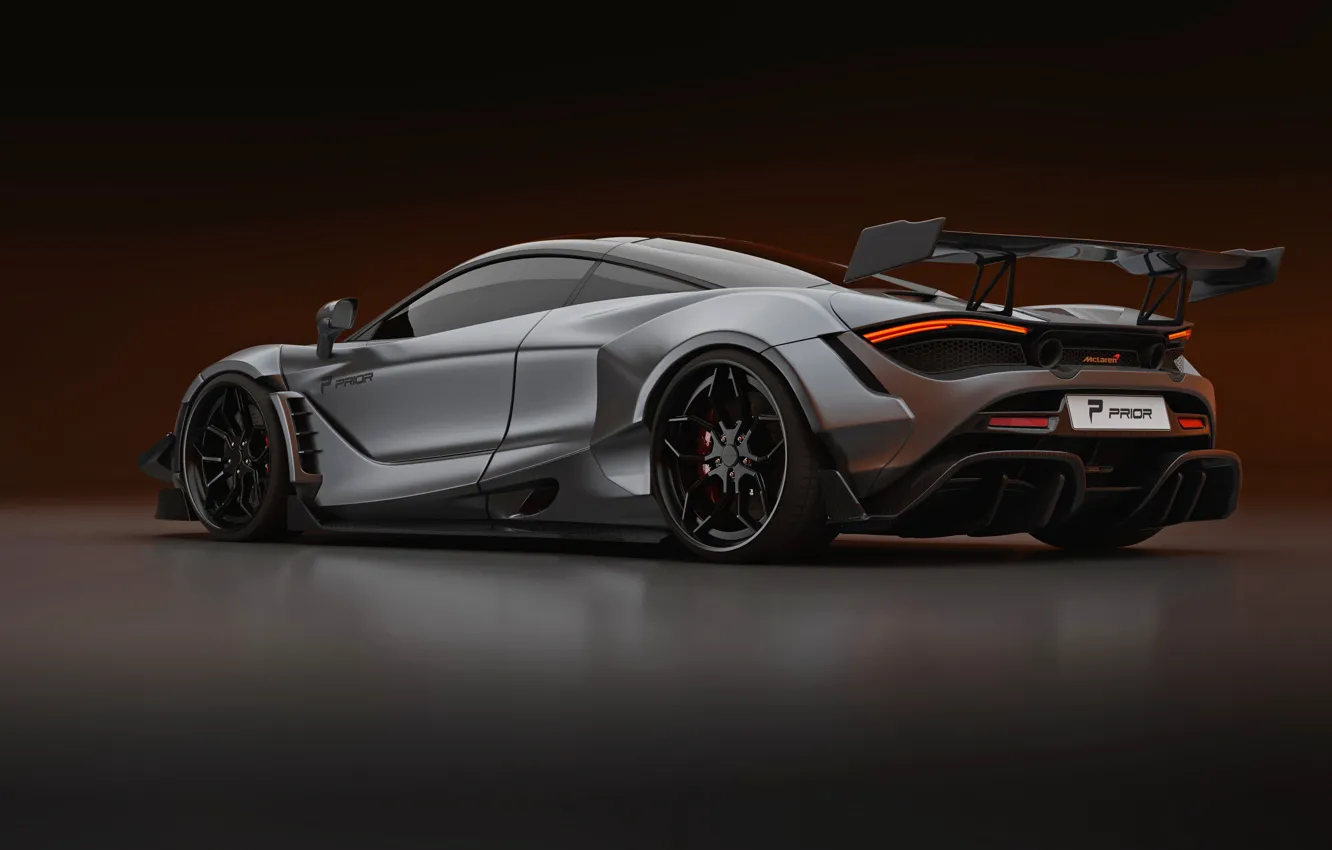 Фото обои McLaren, Prior Design, 2020, 720S, диффузор, widebody kit