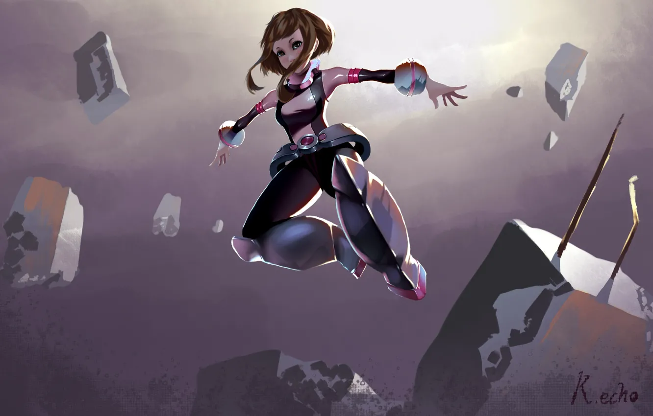 Фото обои Boku No Hero Academia, Моя геройская акадеимя, Урарака Очако