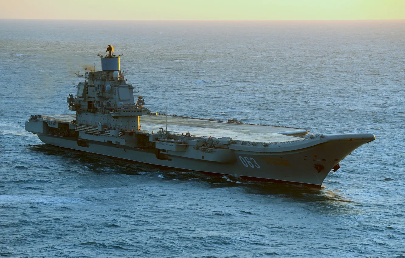 Фото обои поход, крейсер, тяжелый, авианесущий, адмирал кузнецов