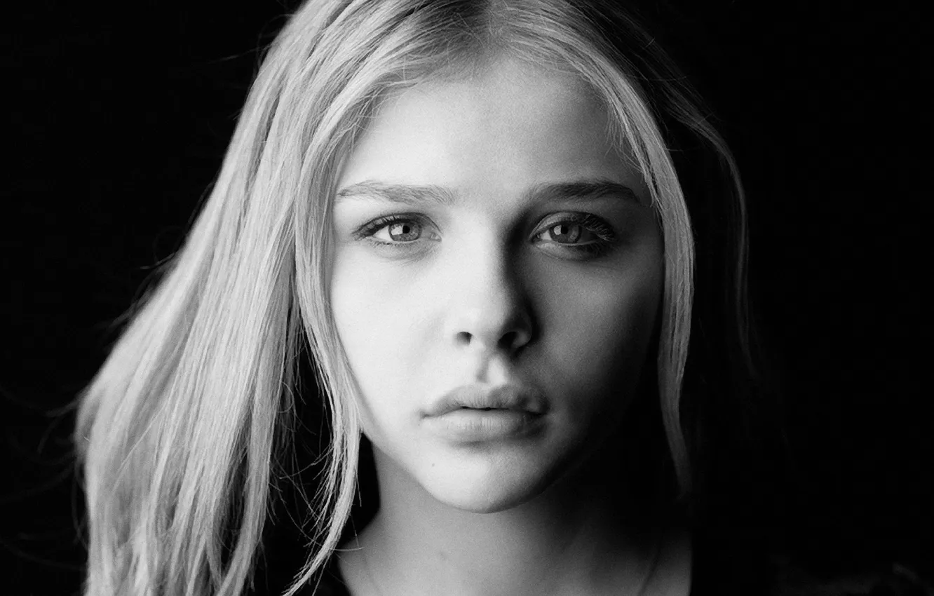 Фото обои Grace, white, black, photo, and, sweetheart chloe, Chloë, Moretz