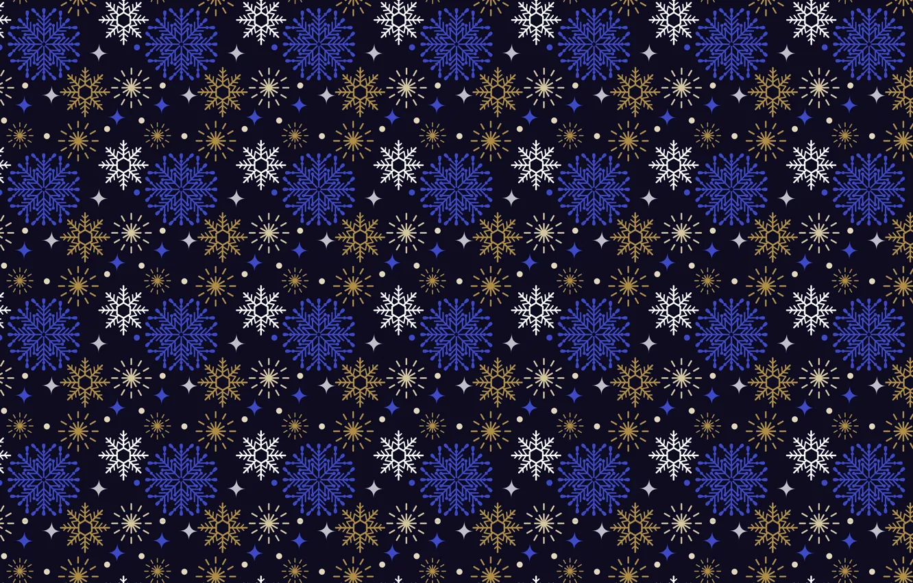 Фото обои снежинки, фон, Рождество, Новый год, christmas, background, pattern, merry