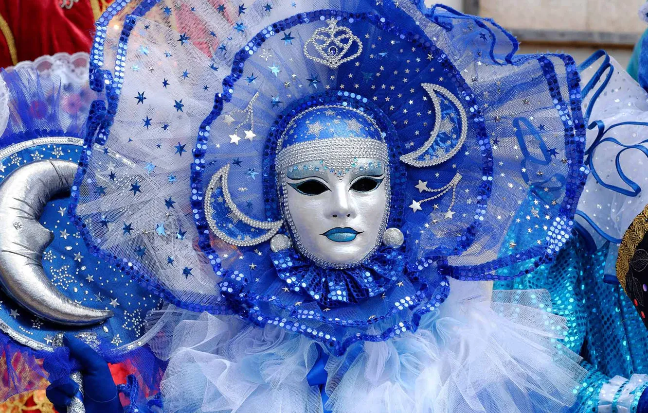 Фото обои маска, Италия, Венецианский карнавал, Марди Гра