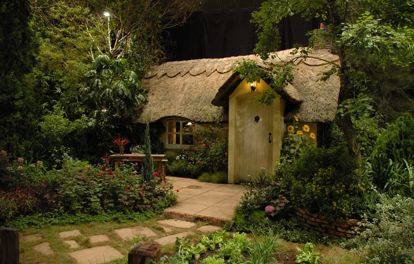 Фото обои природа, сад, двор, коттедж, nature, Cottage