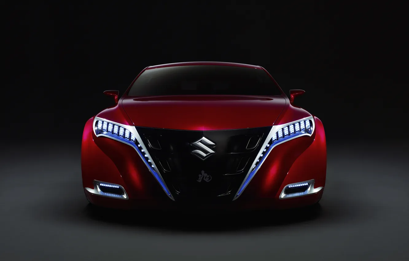 Фото обои Concept, концепт-кар, Suzuki, вид спереди, 2007, Kizashi, Suzuki Kizashi Concept
