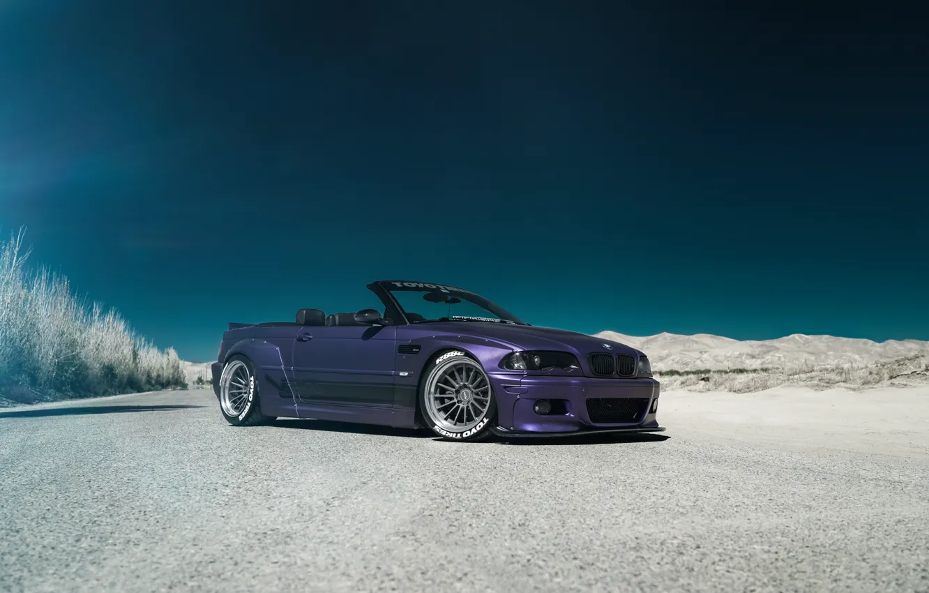 Фото обои BMW, tuning, cabrio, E46, RSV Forged