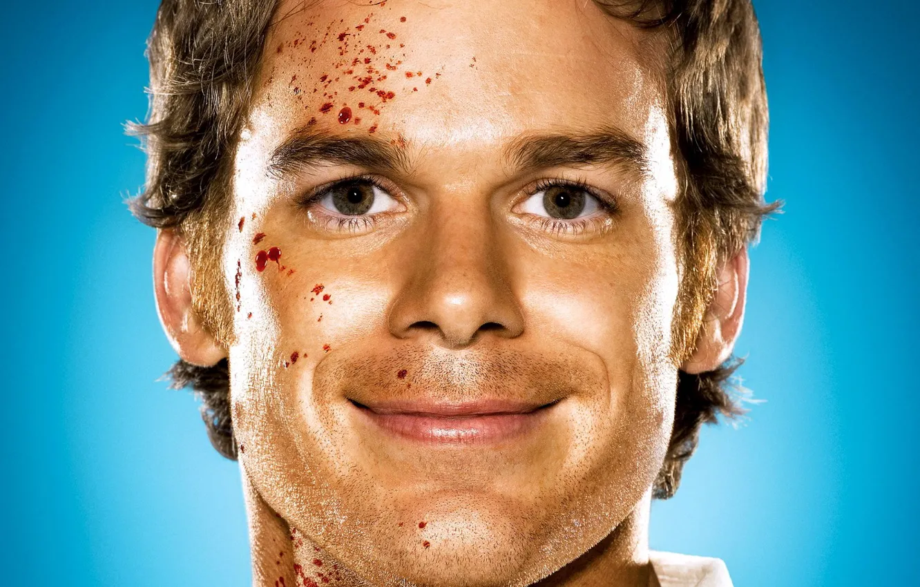 Фото обои глаза, кровь, Dexter, Декстер