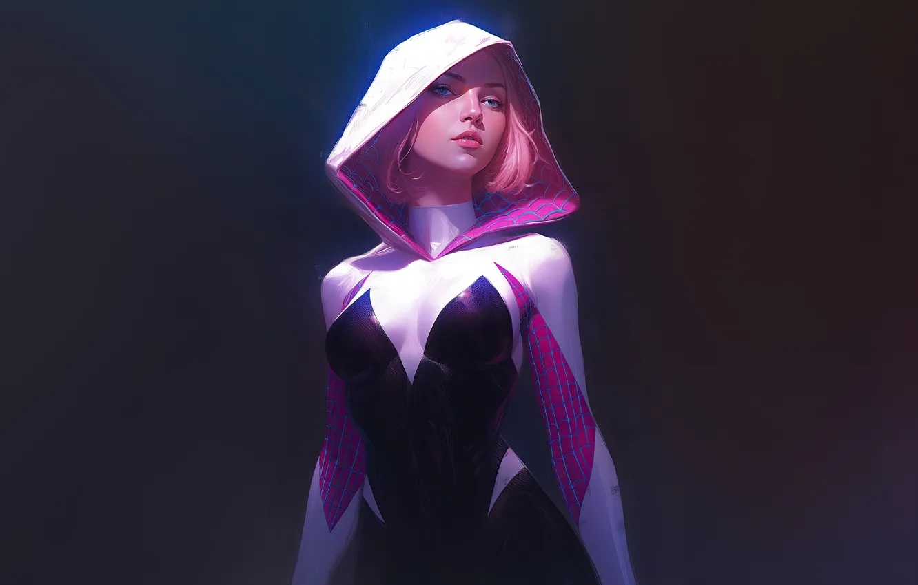 Фото обои gwen stacy, fantast art, mayhem