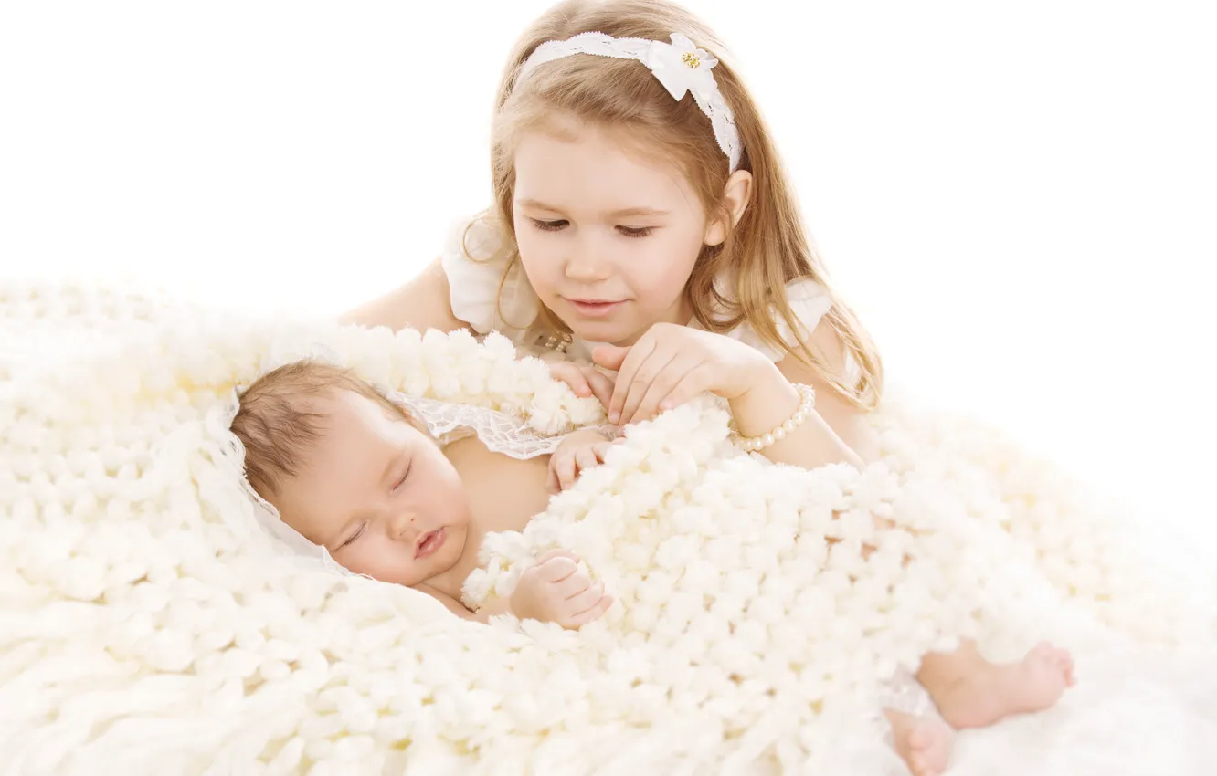Фото обои дети, ребенок, спит, девочка, beautiful, младенец, child, sleep