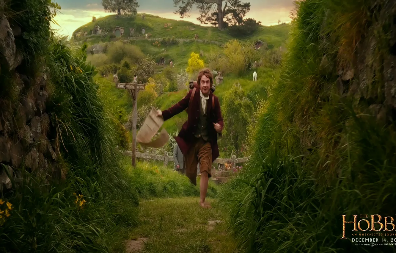 Фото обои The Hobbit, An Unexpected Journey, Бильбо