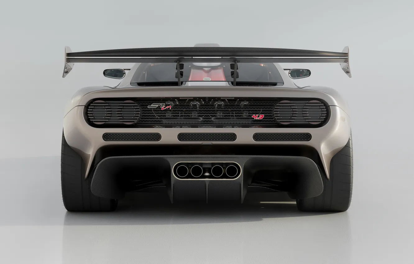 Фото обои суперкар, supercar, вид сзади, limited edition, 2026, Gordon Murray Automotive, GMSV, лимитированный тираж