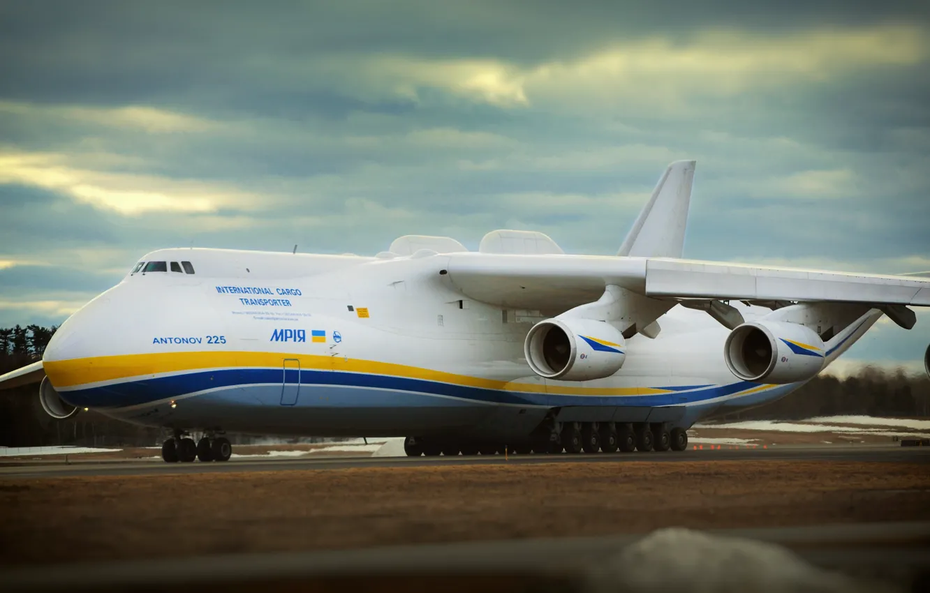 Фото обои Самолет, Крылья, Двигатели, Мечта, Мрия, Ан-225, Советский, Грузовой