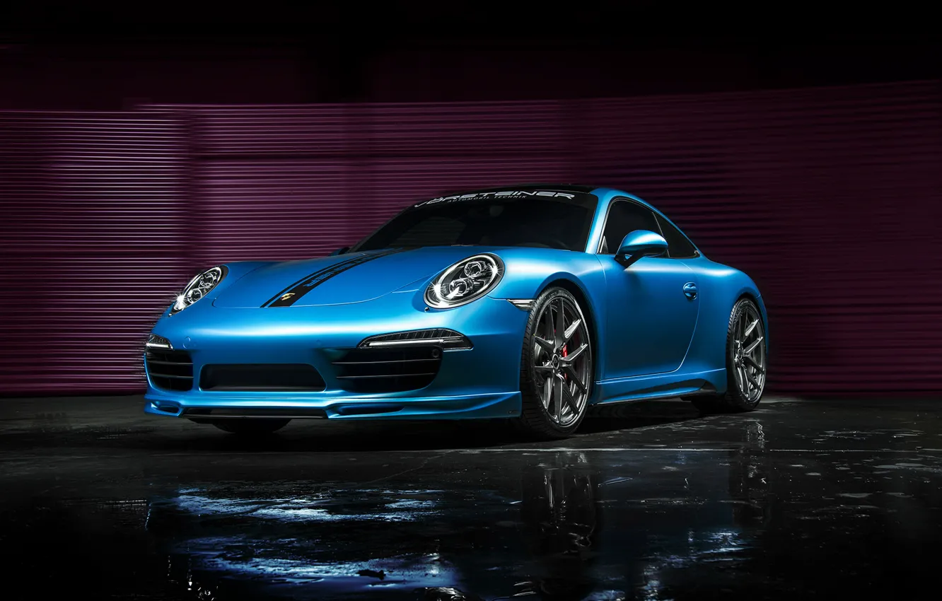 Фото обои car, 911, porsche, tuning, автообои, vorsteiner, carrera s