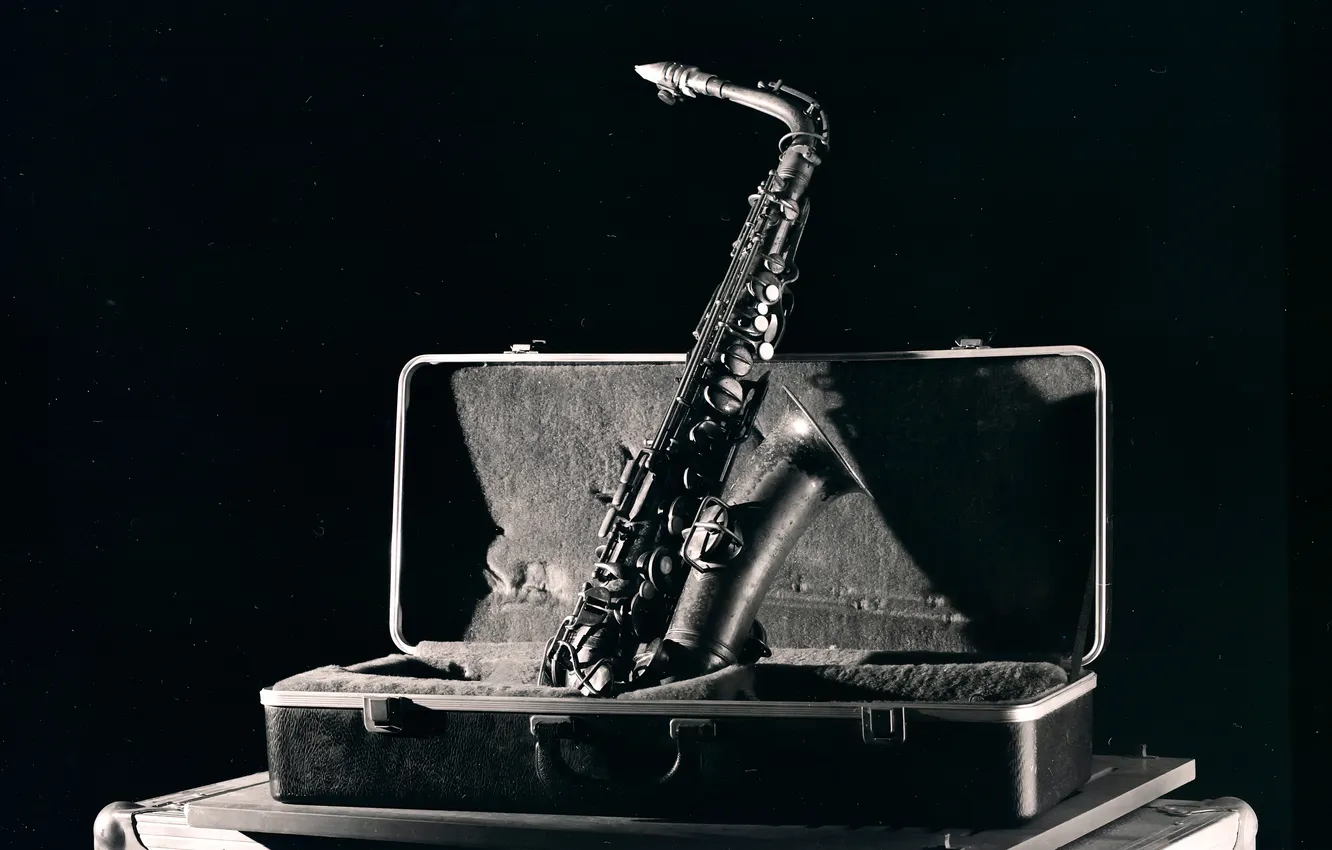 Фото обои музыка, футляр, саксофон, The Jazz Series