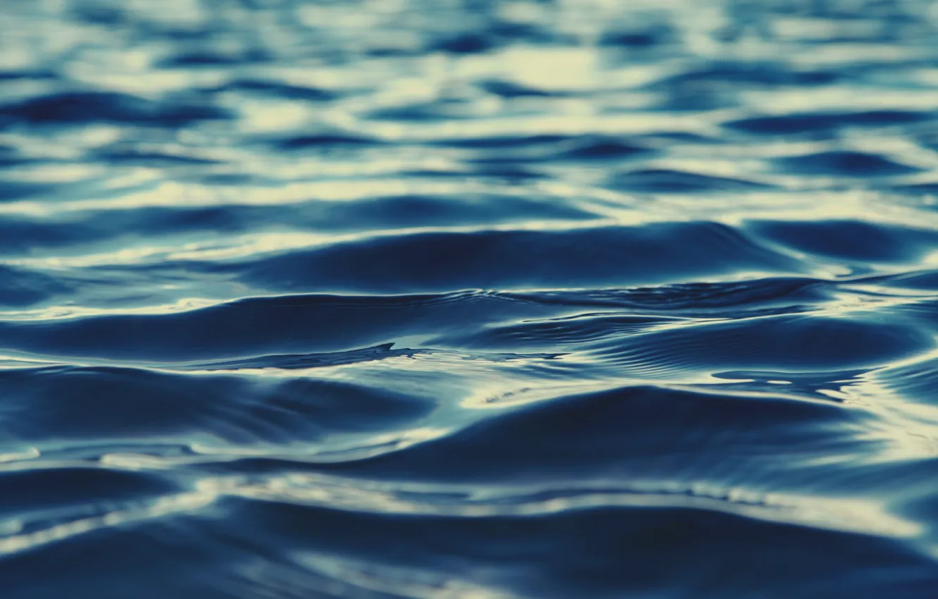 Фото обои море, волны, макро, синий, река, фон, океан, голубой