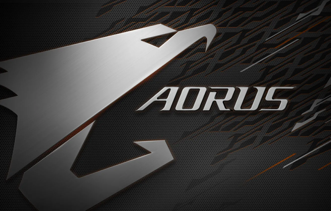 Фото обои logo, eagle, GIGABYTE, AORUS