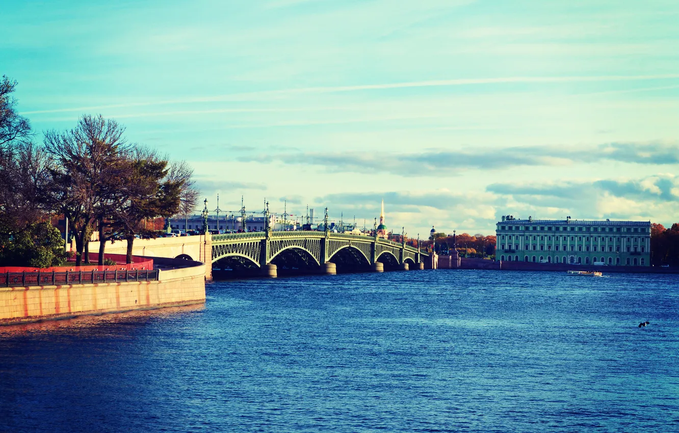 Фото обои река, Питер, Санкт-Петербург, Россия, Russia, спб, нева, St. Petersburg