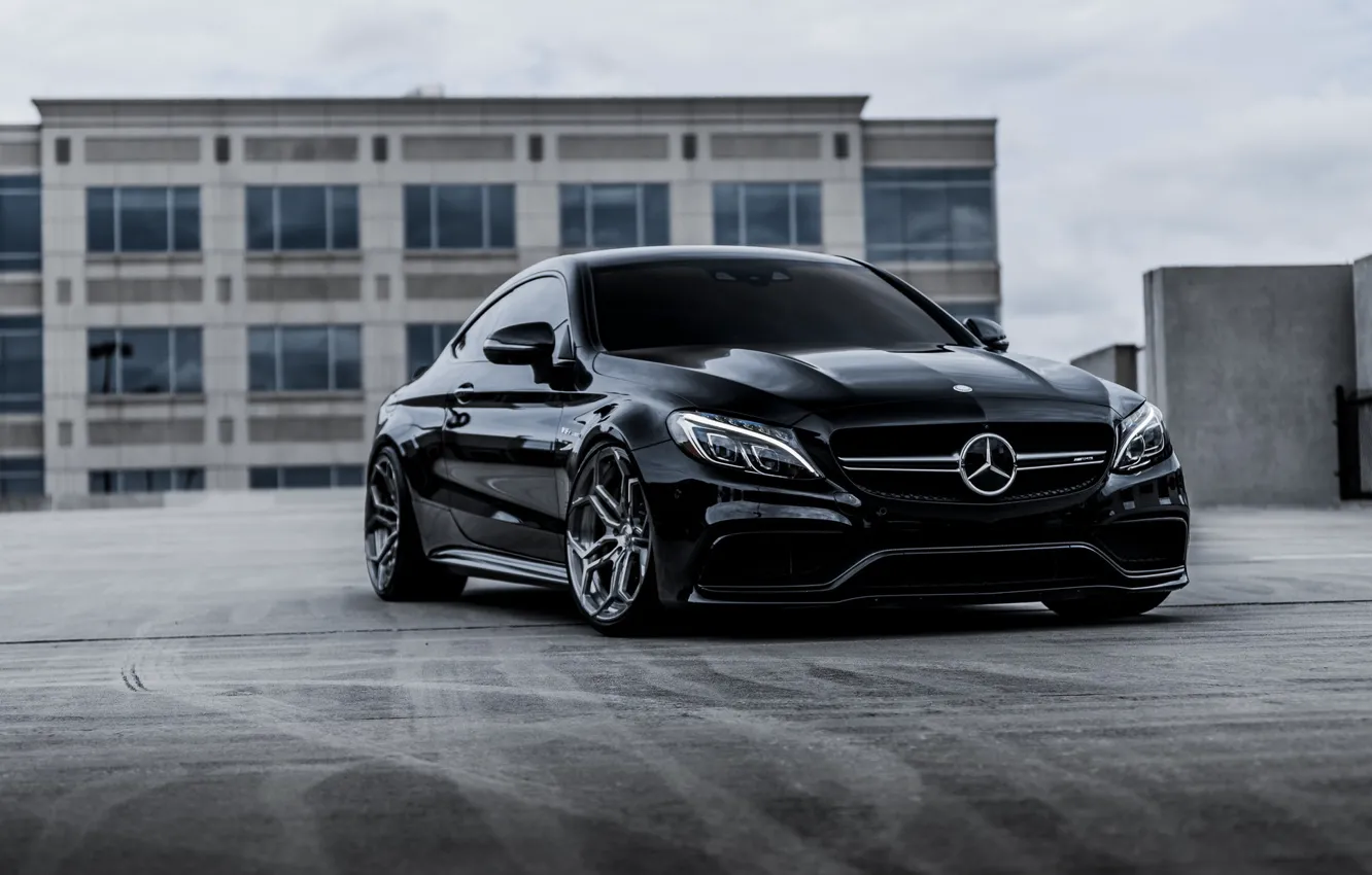 Фото обои Mercedes, Black, Coupe, Bi-Turbo, С217, S63AMG